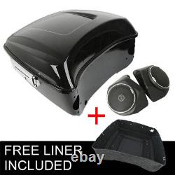 Haut-parleur King Pack Trunk adapté pour Harley Tour Pak Road King Street Glide 14-23 19