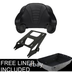 Haut-parleurs de support de montage sur le coffre King Trunk Pad adaptés pour Harley Road King Street Glide 2014 et plus récent