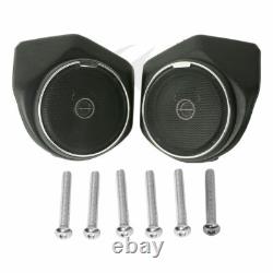 Haut-parleurs lumineux montés sur le pad de la malle King Trunk adaptés pour Harley Road King Street Glide 14-25