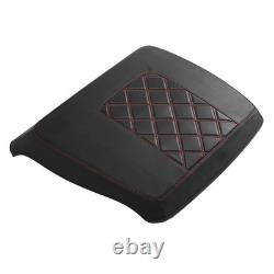 Housse de couvercle de coffre avec soutien-gorge pour Harley Road King Street Glide 2014 2023 avec surpiqûres rouges
