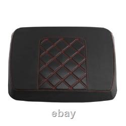 Housse de couvercle de coffre avec soutien-gorge pour Harley Road King Street Glide 2014 2023 avec surpiqûres rouges