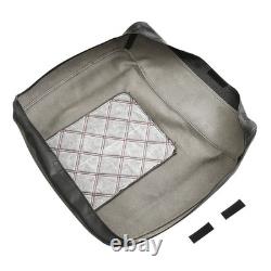 Housse de couvercle de coffre avec soutien-gorge pour Harley Road King Street Glide 2014 2023 avec surpiqûres rouges