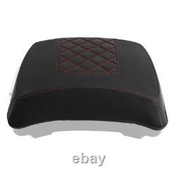 Housse de couvercle de coffre avec soutien-gorge pour Harley Road King Street Glide 2014 2023 avec surpiqûres rouges