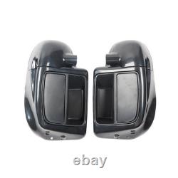 Jambe ventilée inférieure noire brillante pour Touring Road King Street Glide 2014-2023