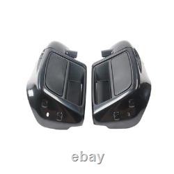 Jambe ventilée inférieure noire brillante pour Touring Road King Street Glide 2014-2023