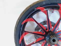 Jante de roue avant Billet Rouge 19 pour Harley Davidson Road King Street & Electra Glide