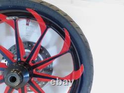 Jante de roue avant Billet Rouge 19 pour Harley Davidson Road King Street & Electra Glide