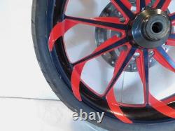 Jante de roue avant Billet Rouge 19 pour Harley Davidson Road King Street & Electra Glide