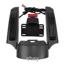 Kit d’habillage arrière à LED en fibre de carbone pour Harley Road King et Street Glide 2014-2023