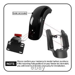 Kit d’habillage arrière à LED en fibre de carbone pour Harley Road King et Street Glide 2014-2023