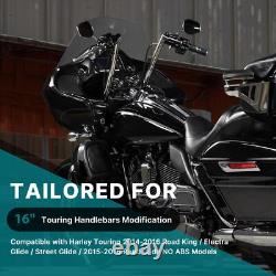 Kit de câble allongé de 16 barres pour Touring Road King Street Glide 2014-2016 SANS ABS