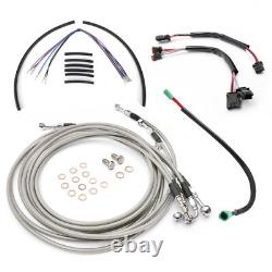 Kit de câble d'embrayage avec extension de guidon 14 pour Road King et Street Glide 14-15 avec ABS