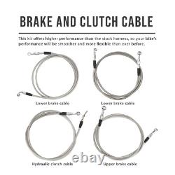 Kit de câble d'embrayage avec extension de guidon 14 pour Road King et Street Glide 14-15 avec ABS
