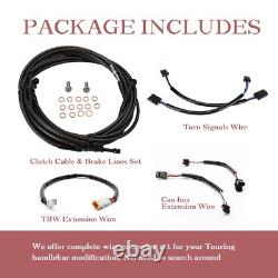 Kit de câble d'extension de touring pour Harley Road King Street Electra Glide avec ABS 12'