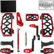 Kit De Marchepieds Mx En Aluminium Pour Harley Touring Street Road King Glide
