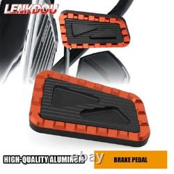 Kit de planchers, repose-pieds et pédale de frein pour Harley Road King Street Glide, orange