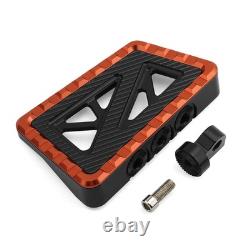 Kit de planchers, repose-pieds et pédale de frein pour Harley Road King Street Glide, orange