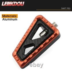 Kit de planchers, repose-pieds et pédale de frein pour Harley Road King Street Glide, orange