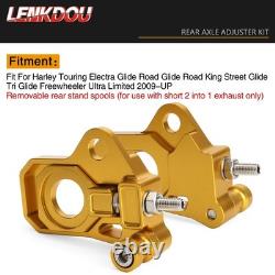 Kit de réglage de l'essieu arrière de moto pour Harley Street Glide FLHX Road King 2009-2025