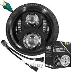 Lumières d'aigle noir 7 Gen 2 LED Phare pour Harley Street Glide Road King 14 23