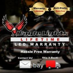 Lumières d'aigle noir 7 Gen 2 LED Phare pour Harley Street Glide Road King 14 23