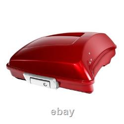 Malle de voyage Wicked Red Razor Tour pour Harley Road King Street Glide