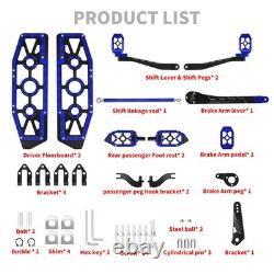 Marchepieds bleus pour Harley Touring Road King Street Glide 2014-2025