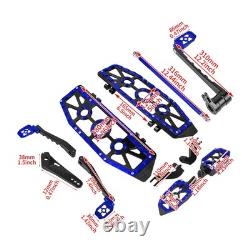 Marchepieds bleus pour Harley Touring Road King Street Glide 2014-2025