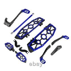 Marchepieds bleus pour Harley Touring Road King Street Glide 2014-2025