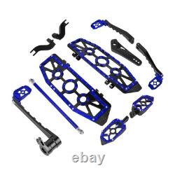 Marchepieds bleus pour Harley Touring Road King Street Glide 2014-2025