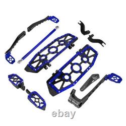 Marchepieds bleus pour Harley Touring Road King Street Glide 2014-2025
