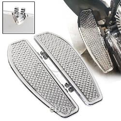 Marchepieds pour conducteur en chrome pour Harley Road King Street Glide Softail