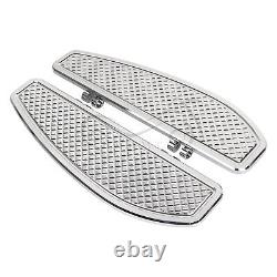 Marchepieds pour conducteur en chrome pour Harley Road King Street Glide Softail