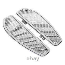 Marchepieds pour conducteur en chrome pour Harley Road King Street Glide Softail