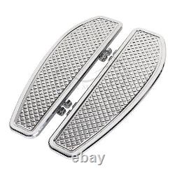 Marchepieds pour conducteur en chrome pour Harley Road King Street Glide Softail