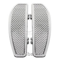 Marchepieds pour conducteur en chrome pour Harley Road King Street Glide Softail