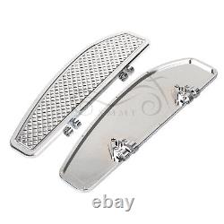 Marchepieds pour conducteur en chrome pour Harley Road King Street Glide Softail