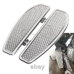 Marchepieds pour conducteur en chrome pour Harley Road King Street Glide Softail