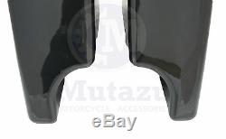 Mutazu 4 Sacs Durs Extended Black Pearl Pour Harley Road King Street Glide Flht