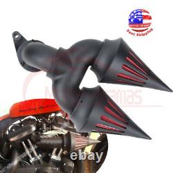 Nettoyeur D’air Black Double Spike Pour Harley Touring Electra Street Glide Road King