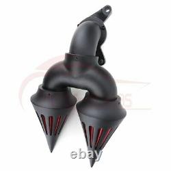 Nettoyeur D’air Black Double Spike Pour Harley Touring Electra Street Glide Road King