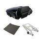 Noir 5,5 Support De Coffre Chrom&eacute; Pour Road King Street Glide Electra Glide 14-25