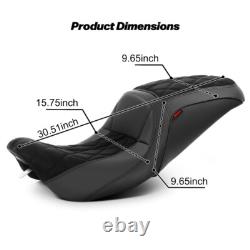 Nouvel ensemble complet 1 pièce pour sièges avant et arrière pour Harley Road King Street Glide 1997-2007