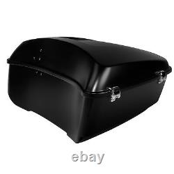 Pack de Trunk Fit en Denim Noir pour Harley Tour Pak Street Glide Road King 14-24