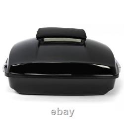 Pack de Trunk Razor avec dossier + support de montage pour Harley Road King Street Glide 97-08