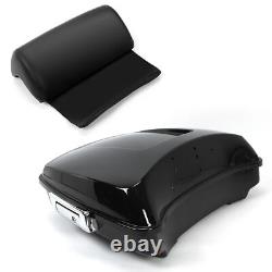 Pack de Trunk Razor avec dossier + support de montage pour Harley Road King Street Glide 97-08