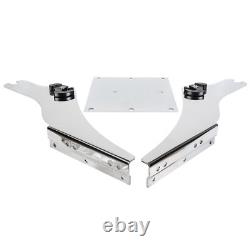 Pack de Trunk Razor avec dossier + support de montage pour Harley Road King Street Glide 97-08