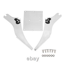 Pack de Trunk Razor avec dossier + support de montage pour Harley Road King Street Glide 97-08