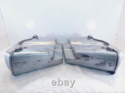 Paire de sacoches latérales argentées pour Harley Davidson Road King Street et Electra Glide