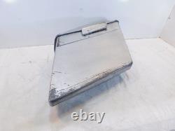 Paire de sacoches latérales argentées pour Harley Davidson Road King Street et Electra Glide